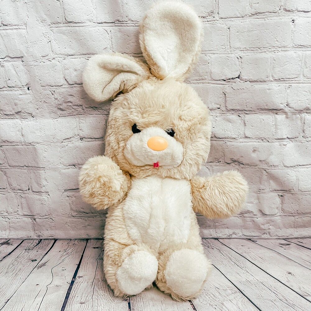 Vtg MTY INTERNATIONAL Bunny Rabbit 22” Plush Floppy Ear Circa 1980 Stuffed Doll